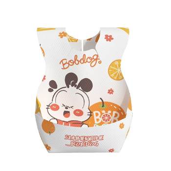 Babu Dou baby disposable bib rice bag waterproof bib saliva napkin for eating and feeding placemat ຕ້ານເປື້ອນ