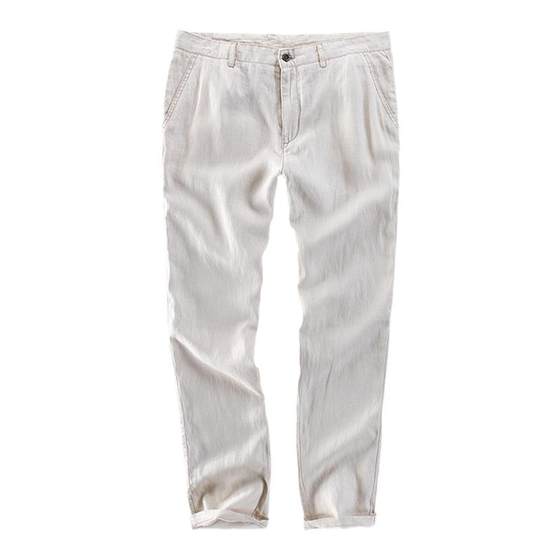 Foreign trade Japanese original single high -quality autumn linen pants breathable business small foot pants straight cotton linen pants man Foreign trade Japanese original single high -quality autumn linen pants breathable business small foot pants straight cotton linen pants man