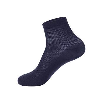 ຕາຫນ່າງ socks ຜູ້ຊາຍ summer breathable ກາງ calf ທີ່ບໍ່ແມ່ນຝ້າຍ deodorant ພາກຮຽນ spring ແລະດູໃບໄມ້ລົ່ນຝ້າຍ socks summer ບາງ socks ຜູ້ຊາຍ antibacterial