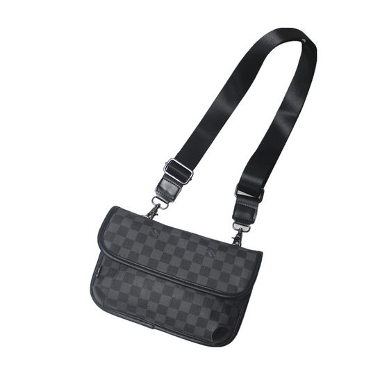 Tide brand men's chest bag multi -function shoulder bag grid leisure sports shoulder bag small backpack messenger bag men's bag Tide brand men's chest bag multi -function shoulder bag grid leisure sports shoulder bag small backpack messenger bag men's bag
