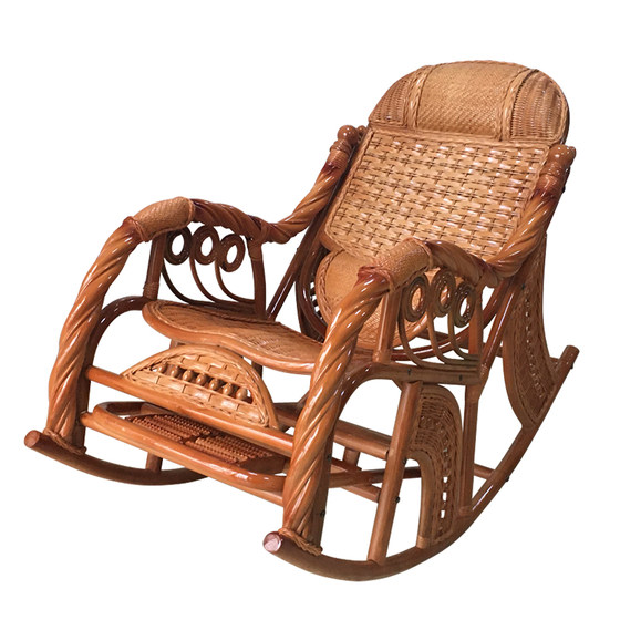 Wicker chair natural real rattan rocking chair recliner nap rattan rocking chair elderly home balcony leisure courtyard free chair
Wicker chair natural real rattan rocking chair recliner nap rattan rocking chair elderly home balcony leisure courtyard free chair