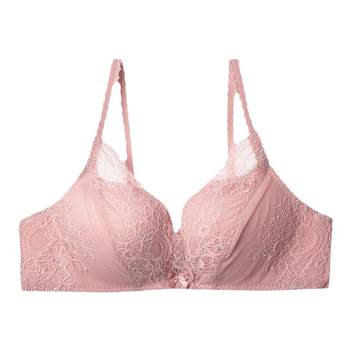 Embry Lace Small Breast Push Up Bra Women's Wireless Underwear EBW0037