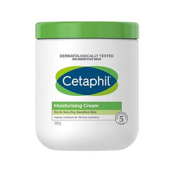 Cetaphil ໃຫຍ່ສີຂາວກະປ໋ອງ 550g ຄີມຄວາມຊຸ່ມຊື່ນສໍາລັບເດັກນ້ອຍແລະເດັກນ້ອຍບໍ່ມີ niacinamide