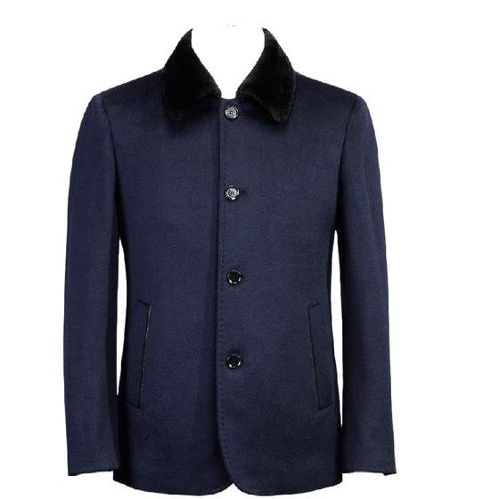 Dingbin Men's Wool coat men's jacket Luxury Rabbit Rabbit Rabbit Wool collar lapel middle -aged casual woolen business jacket Dingbin Men's Wool coat men's jacket Luxury Rabbit Rabbit Rabbit Wool collar lapel middle -aged casual woolen business jacket