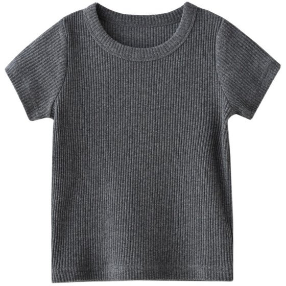 Children's round neck short sleeves, boys and girls pure cotton pit strip T-shirt, breathable top, medium and large children, summer children's clothing
Children's round neck short sleeves, boys and girls pure cotton pit strip T-shirt, breathable top, medium and large children, summer children's clothing