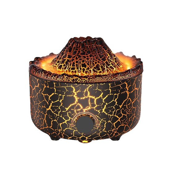 Volcanic spray humidifier aromatherapy machine household silent bedroom smoke ring jellyfish small desktop flame aura light Volcanic spray humidifier aromatherapy machine household silent bedroom smoke ring jellyfish small desktop flame aura light