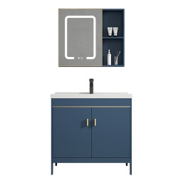 Bathroom space aluminum bathroom cabinet combination floor-standing washbasin ceramic washbasin washstand balcony washboard