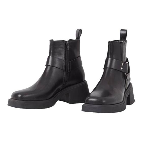 Vagabond DORAH women's cowhide square toe thick heel horse buckle fashion boots short boots black autumn and winter versatile
Vagabond DORAH women's cowhide square toe thick heel horse buckle fashion boots short boots black autumn and winter versatile
