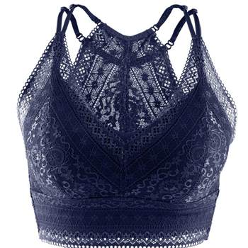 My Gardener French Lace Underwear Women's No Wires Beautiful Back Sexy Thin Anti-sagging Seamless Push-up Bra