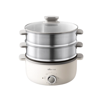 Bear electric steamer household multi-functional large-capacity stainless steel three-layer steamed vegetables and steamed buns breakfast steamer 839