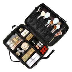 Ins style large-capacity cosmetic bag women's portable simple leather travel multi-functional cosmetic storage box