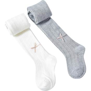 ເຄື່ອງນຸ່ງເດັກນ້ອຍ Disha ເດັກຍິງ Pantyhose 2024 ໃຫມ່ຂອງເດັກຍິງຂະຫນາດໃຫຍ່ເຕັ້ນລໍາເດັກນ້ອຍ Socks Princess Socks ຖົງຕີນຖັກເດັກນ້ອຍ