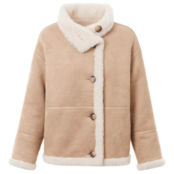 LANCY/Langzi 2024 new winter pure wool two-sided sheep sheep coat for women's pellet wool short top
LANCY/Langzi 2024 new winter pure wool two-sided sheep sheep coat for women's pellet wool short top