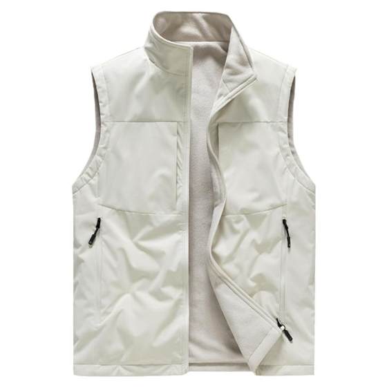 Double-sided vest new men's stand-up collar plus velvet thickened vest sleeveless jacket windproof large size jacket
Double-sided vest new men's stand-up collar plus velvet thickened vest sleeveless jacket windproof large size jacket