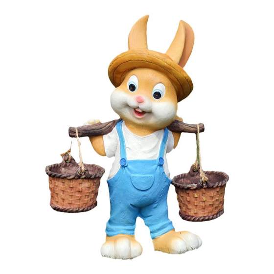 Garden decorative courtyard resin cartoon rabbit ornament Flower tank outdoor villa Flower pot creative gardening decoration Garden decorative courtyard resin cartoon rabbit ornament Flower tank outdoor villa Flower pot creative gardening decoration