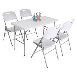 Foldable table home dining table simple stall rectangular night market portable push long rice outdoor table and chairs