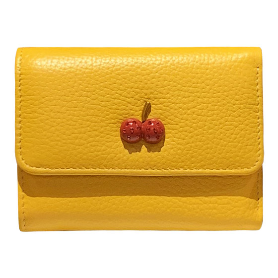 Yellow wallet for lucky women's short three-fold cowhide leather Korean version cute folding genuine leather wallet 2025 new small
Yellow wallet for lucky women's short three-fold cowhide leather Korean version cute folding genuine leather wallet 2025 new small