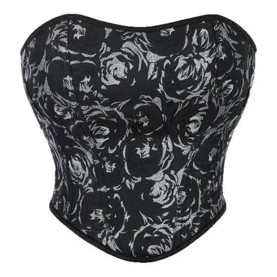New silver flower case women's strapless breast support palace tight body shaping corset
New silver flower case women's strapless breast support palace tight body shaping corset