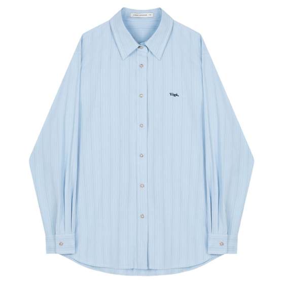 VEGA CHANG striped shirt for women 2025 fall new loose silhouette slim embroidered long-sleeved shirt
VEGA CHANG striped shirt for women 2025 fall new loose silhouette slim embroidered long-sleeved shirt