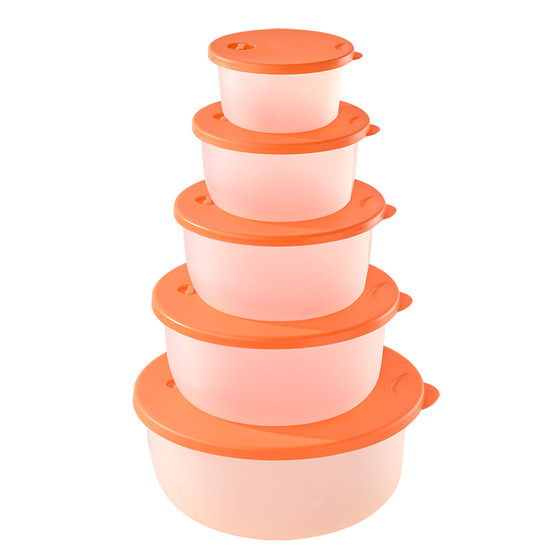 Round plastic fresh-keeping box with lid for microwave oven special box refrigerator freezer box office worker student lunch box refrigeration Round plastic fresh-keeping box with lid for microwave oven special box refrigerator freezer box office worker student lunch box refrigeration