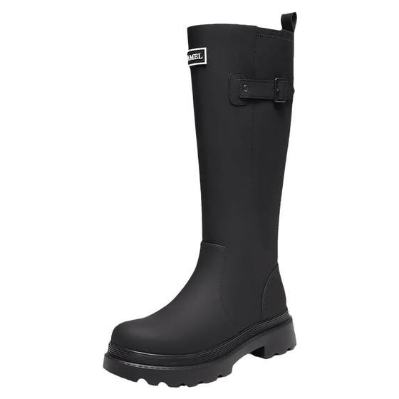 Camel women's shoes and rain boots classic British outdoor leisure waterproof anti -slip anti -skid knight boots camping involved in wading long boots rain boots Camel women's shoes and rain boots classic British outdoor leisure waterproof anti -slip anti -skid knight boots camping involved in wading long boots rain boots
