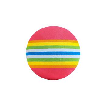 cat toy rainbow ball micro elastic ball funny cat silent ball eva small ball pet self-pleasure pet supplys large size