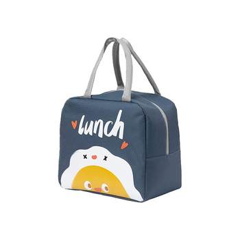 Insulated portable lunch box bag waterproof non-toxic aluminium foil thickened ຂະຫນາດໃຫຍ່ຄວາມສາມາດພະນັກງານຫ້ອງການນັກສຶກສາຖົງອາຫານທ່ຽງ insulation ອາຫານທ່ຽງ