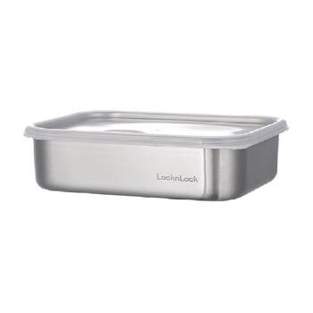 Lock and Lock stainless steel crisper food-grade kimchi seal box ຕູ້ເຢັນຫຸ້ມຫໍ່ພິເສດກ່ອງອາຫານໃນຄົວເຮືອນ