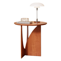 Xiao Yun solid wood square table coffee table living room sofa side table simple modern advanced minimalist round table creative side table