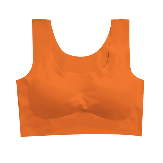 Vest-style markless sports underwear for girls' summer thin bra shockproof bra strap bra one-piece
Vest-style markless sports underwear for girls' summer thin bra shockproof bra strap bra one-piece