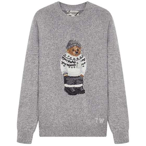 TeenieWeenie Bear Men's Simple Fashion Sweater Year Winter Big Bear Knitted Embroidered Round Neck Knitted Sweater
TeenieWeenie Bear Men's Simple Fashion Sweater Year Winter Big Bear Knitted Embroidered Round Neck Knitted Sweater