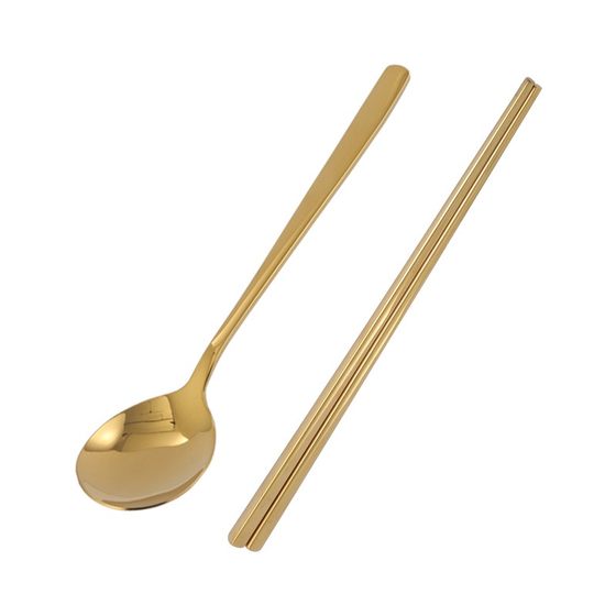 Korean chopstick solid flat chopstick 304 stainless steel square non -slip Japanese Korean grilled meat shop tableware set chopsticks spoon Korean chopstick solid flat chopstick 304 stainless steel square non -slip Japanese Korean grilled meat shop tableware set chopsticks spoon