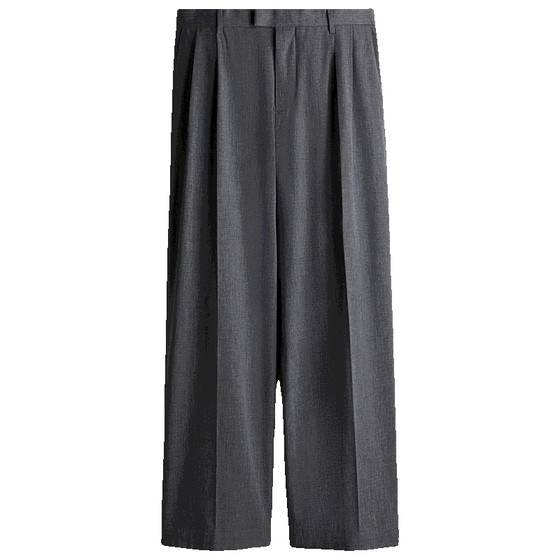 HM men's trousers 2025 summer new style loose soft woven straight wide-leg iron band ironing trousers 1258152
HM men's trousers 2025 summer new style loose soft woven straight wide-leg iron band ironing trousers 1258152