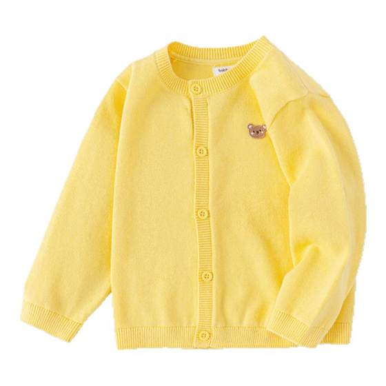 Balabala baby sweater jacket baby sweater girl clothes thin cardigan boy 2025 spring and autumn clothing trend Balabala baby sweater jacket baby sweater girl clothes thin cardigan boy 2025 spring and autumn clothing trend