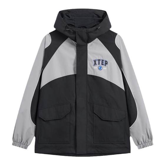Xtep men's protective windbreaker 2024 spring and autumn new style spliced contrasting color casual double-layer windbreaker 976129150497 Xtep men's protective windbreaker 2024 spring and autumn new style spliced contrasting color casual double-layer windbreaker 976129150497