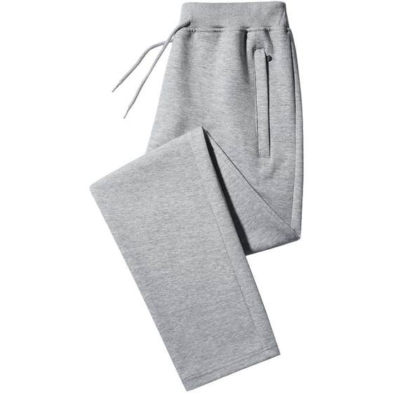 Pure cotton straight-leg hoodies men's casual pants light gray sports pants loose middle-aged autumn and winter plus velvet cotton trousers
Pure cotton straight-leg hoodies men's casual pants light gray sports pants loose middle-aged autumn and winter plus velvet cotton trousers