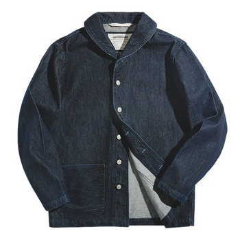 Madden Workwear American Washed Denim Jacket Denim Clothing Cattle Hunting Suit Lapel Blazer Multi-Pocket Men's Clothing