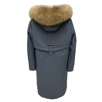 ຮູບແບບໃຫມ່ parka feminine ຍາວ fur coat ແມ່ຍິງ coat rex rabbit liner removable fur collar fur ປະສົມປະສານ