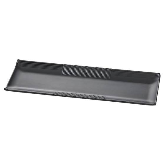Metamine tableware black plate commercial catering beef hotpot restaurant side dishes sushi barbecue barbecue special plate long plate Metamine tableware black plate commercial catering beef hotpot restaurant side dishes sushi barbecue barbecue special plate long plate