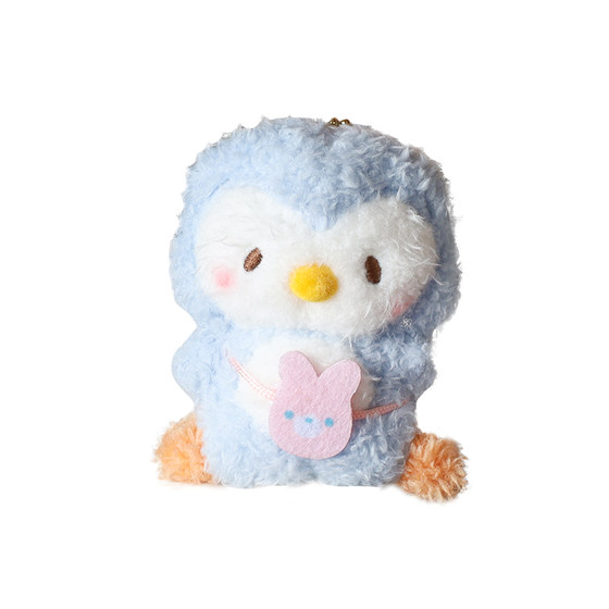 Animal kindergarten penguin rabbit yellow chicken pendant doll plush doll cute school bag hanging keychain Animal kindergarten penguin rabbit yellow chicken pendant doll plush doll cute school bag hanging keychain