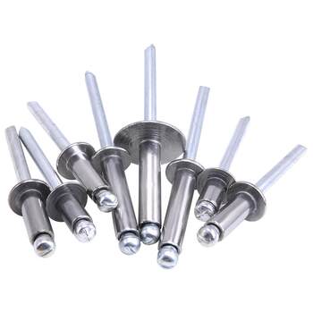 2.4M3.2M456 pull rivet 304 stainless steel core blind rivet aluminium all-iron round head rivet large cap iron core ມາດຕະຖານແຫ່ງຊາດ