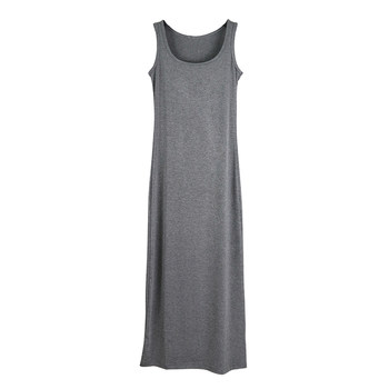 ລະດູຮ້ອນແບບໃຫມ່ modal ບວກຂະຫນາດໃສ່ແມ່ຂອງບວກກັບຄວາມຍາວຂອງເຂົ່າ - ຍາວ sleeveless dress sleeveless ພາຍໃນ bottoming skirt ສໍາລັບແມ່ຍິງ