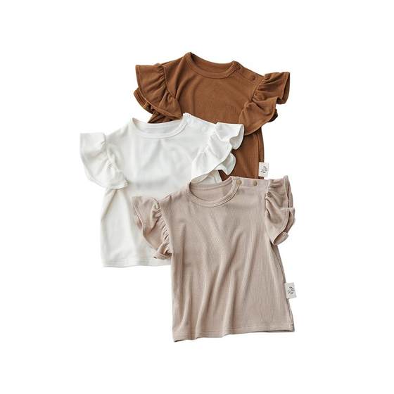 Benzdeer 25 summer new infant and toddler Youkesi small flying sleeve top for girls girls short-sleeved T-shirt
Benzdeer 25 summer new infant and toddler Youkesi small flying sleeve top for girls girls short-sleeved T-shirt