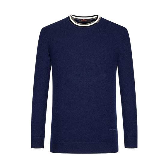Seven brand men's sweater 2022 autumn new fashion casual young and middle-aged elastic warm round neck knitted thin sweater Seven brand men's sweater 2022 autumn new fashion casual young and middle-aged elastic warm round neck knitted thin sweater