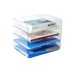 a4 desktop storage box transparent office document storage rack desk drawer pen test paper file rack