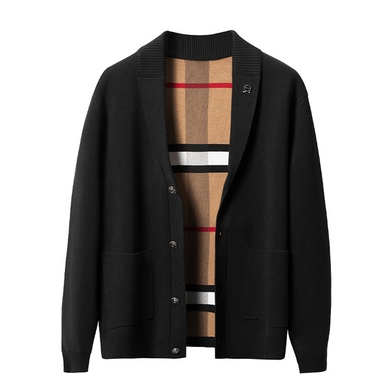 SHANSHAN Knitted Jacket Men's Autumn New Sweater Men's Knitted Sweater Knitted Cardigan Jacket Men SHANSHAN Knitted Jacket Men's Autumn New Sweater Men's Knitted Sweater Knitted Cardigan Jacket Men