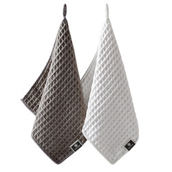 Waffle rag, kitchen dishwashing cloth, non-stick oil hand towel, hanging towel, tablecloth, coffee cleaning cloth