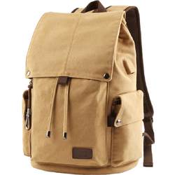 New canvas men's trendy shoulder bag large -capacity middle school students schoolbags casual travel backpack computer bag men's bag