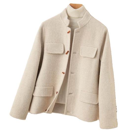 New winter off-season double-sided cashmere coat for women short stand collar small fragrance style design small woolen jacket
New winter off-season double-sided cashmere coat for women short stand collar small fragrance style design small woolen jacket