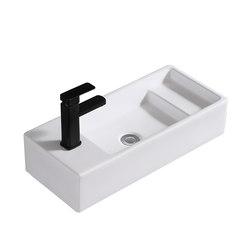 Countertop basin small size mini small apartment balcony small wash basin basin round square ceramic 30cm